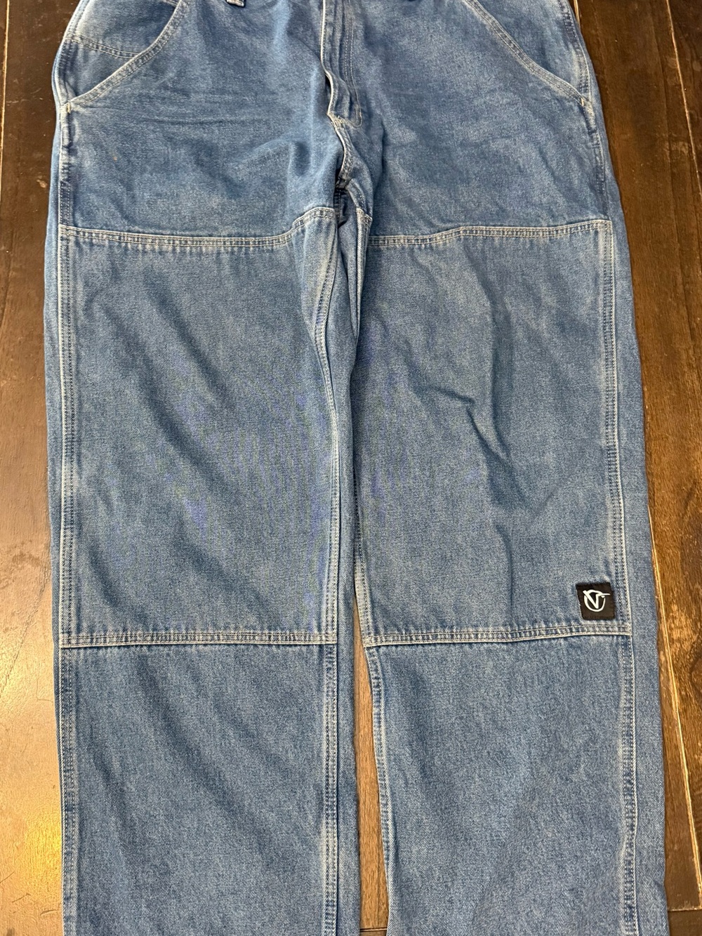 Vans Loose Fit Rowan Size 40x30 Blue Relaxed Fit Men's Jeans